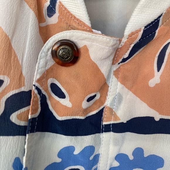 Enrico Uomo Italy Vintage Men’s African Inspired Silk Bomber Jacket 1980’s - Picture 5 of 16